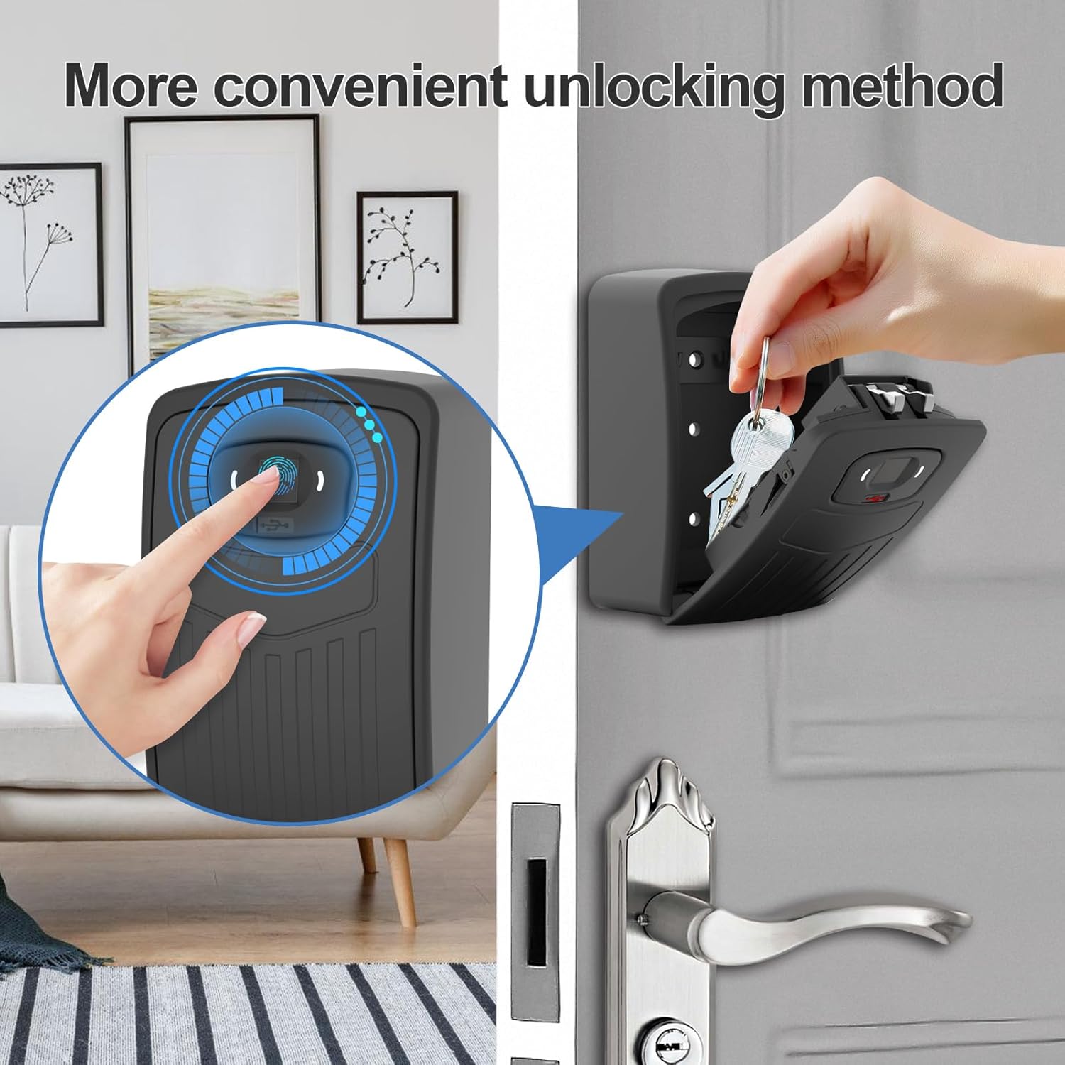 Smart Fingerprint Key Lock Box