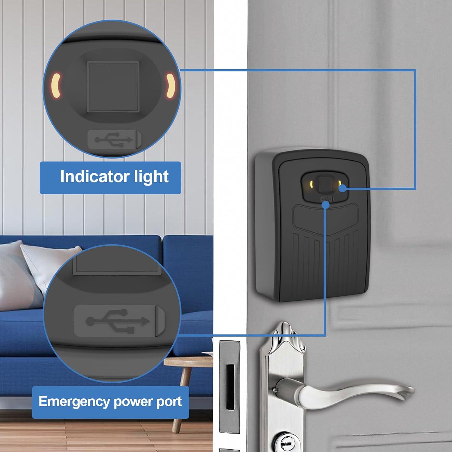 Smart Fingerprint Key Lock Box