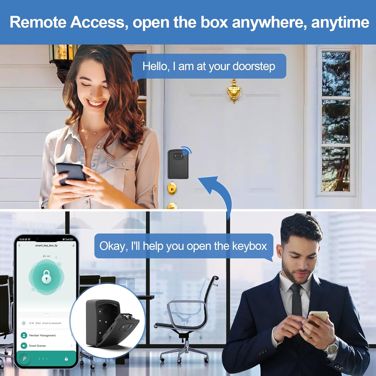 Smart Fingerprint Key Lock Box