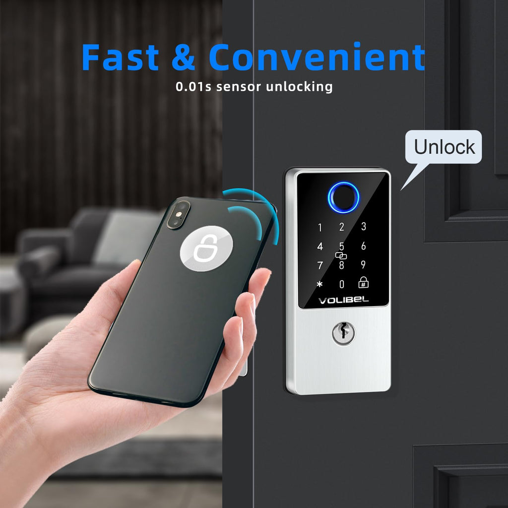 FingerPrint NFC Compatible with Android & iPhone and NFC Enabled Devices 